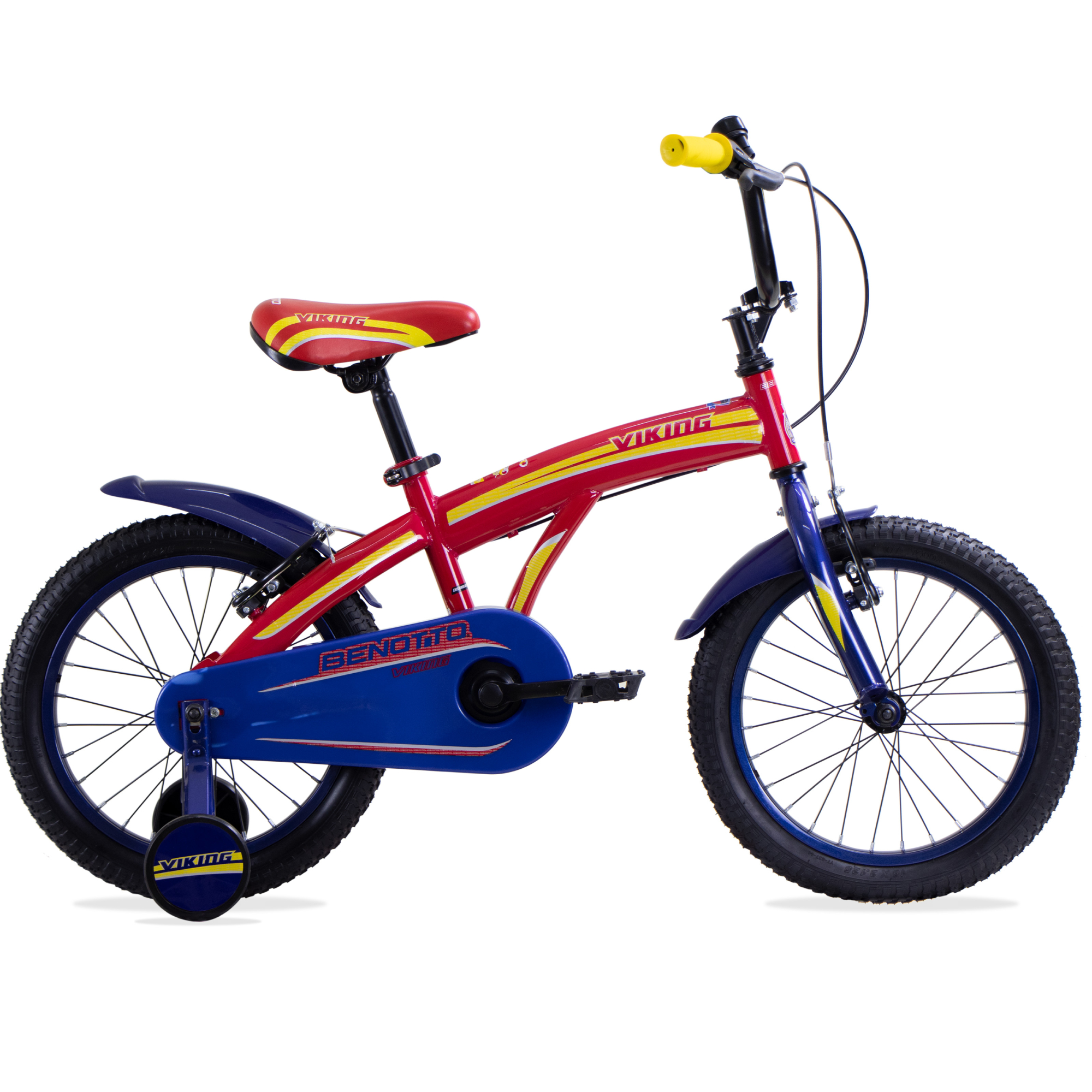 Bicicleta BENOTTO Infantil VIKING R16 Acero 1V Azul Brillante/Rojo. Niño
