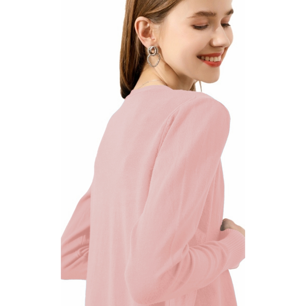 Suéter Mujer Moda Sweater Dama Abierto Botones Abrigo Ligero En Colores