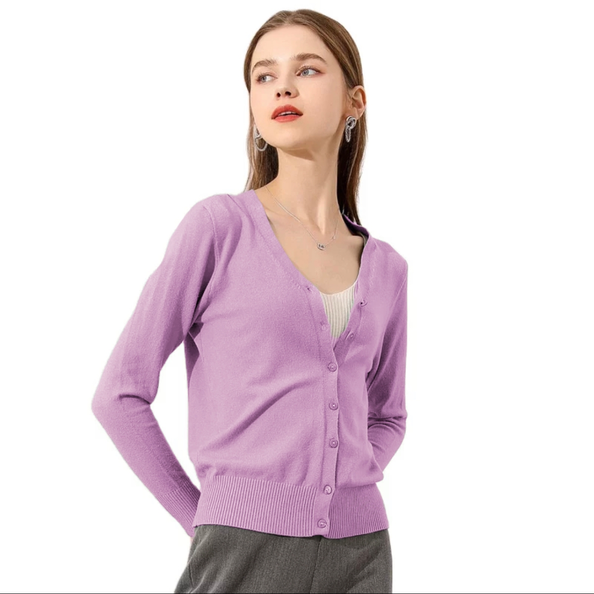 Suéter Mujer Moda Sweater Dama Abierto Botones Abrigo Ligero En Colores