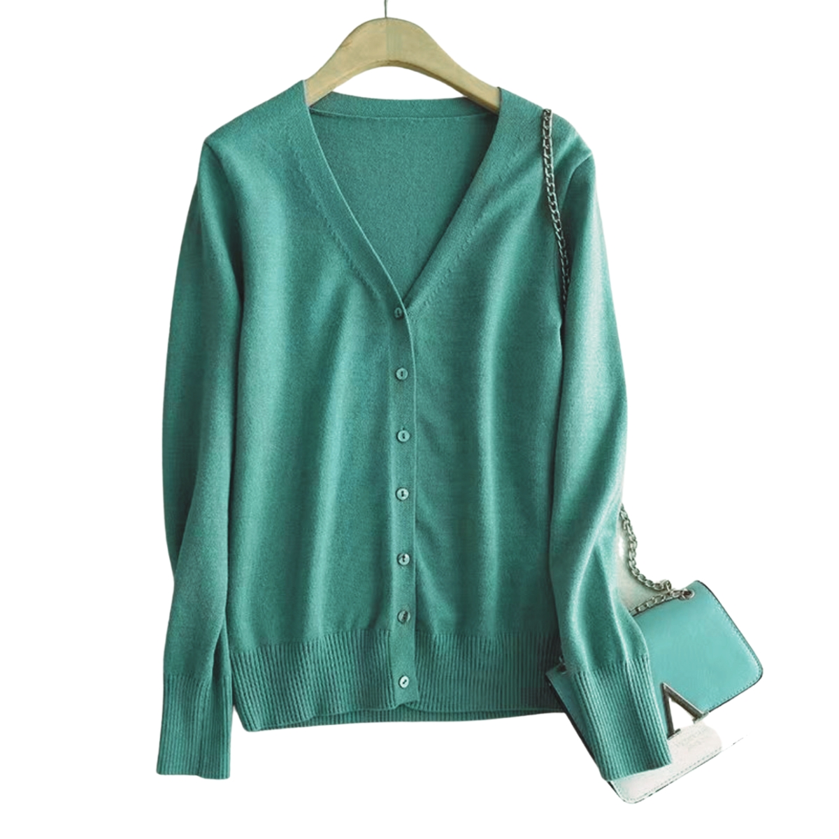 Suéter Mujer Moda Sweater Dama Abierto Botones Abrigo Ligero En Colores