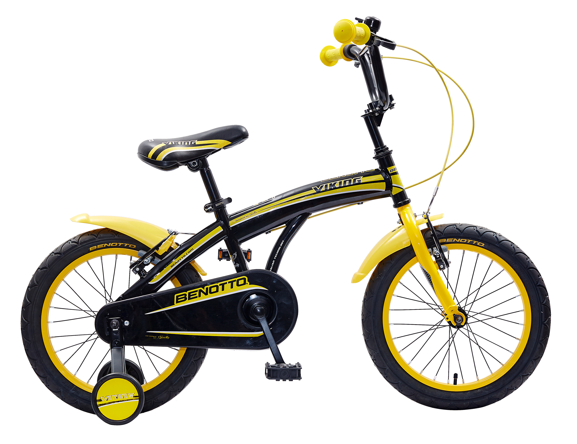 Bicicleta BENOTTO Infantil VIKING R16 Acero 1V Azul Brillante/Rojo. Niño
