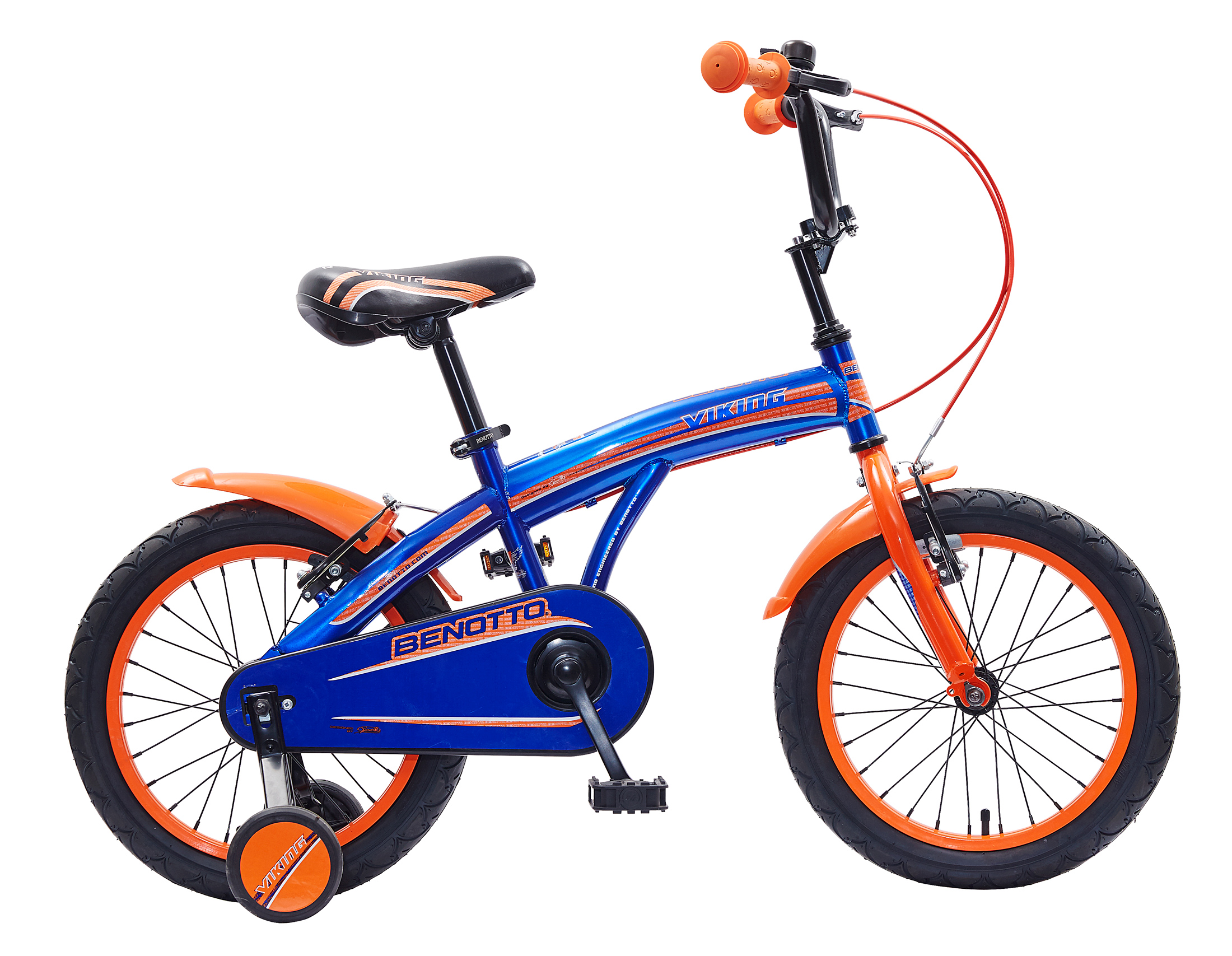 Bicicleta BENOTTO Infantil VIKING R16 Acero 1V Azul Brillante/Rojo. Niño