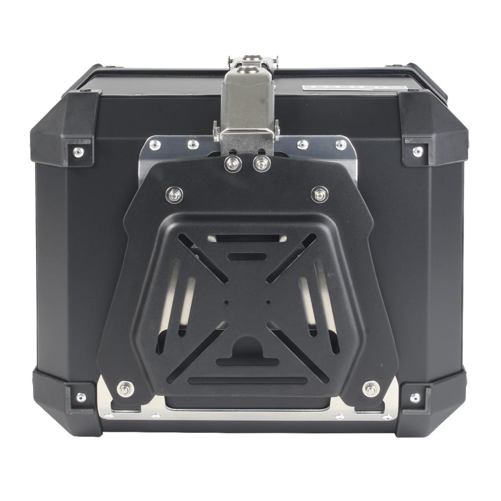 TOP CASE KOHL NEGRO 40 LTS DE  ALUMINIO UNIVERSAL CON PLATO DE MONTAJE UNIVERSAL