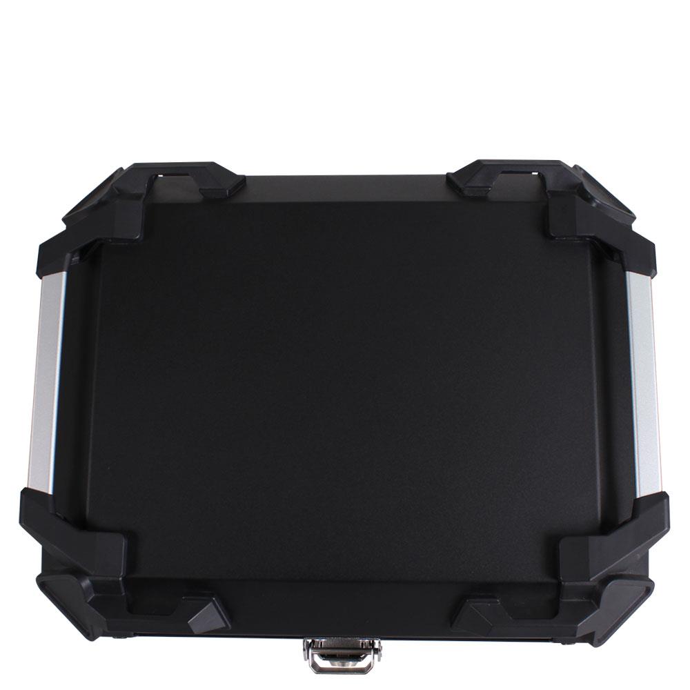 TOP CASE KOHL NEGRO 40 LTS DE  ALUMINIO UNIVERSAL CON PLATO DE MONTAJE UNIVERSAL