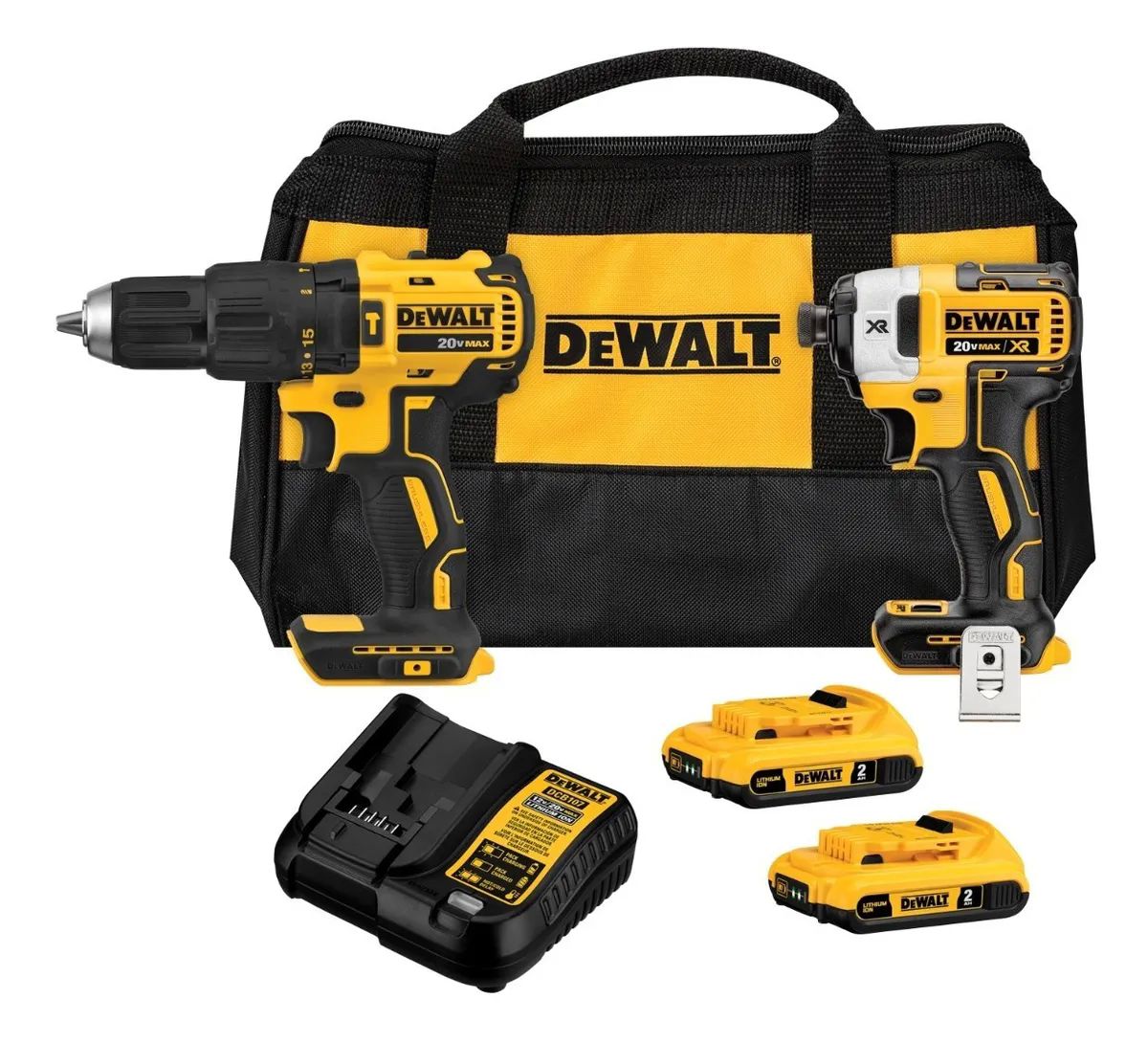 Kit Rotomartillo y Atornillador de Impacto Dewalt DCK223D2