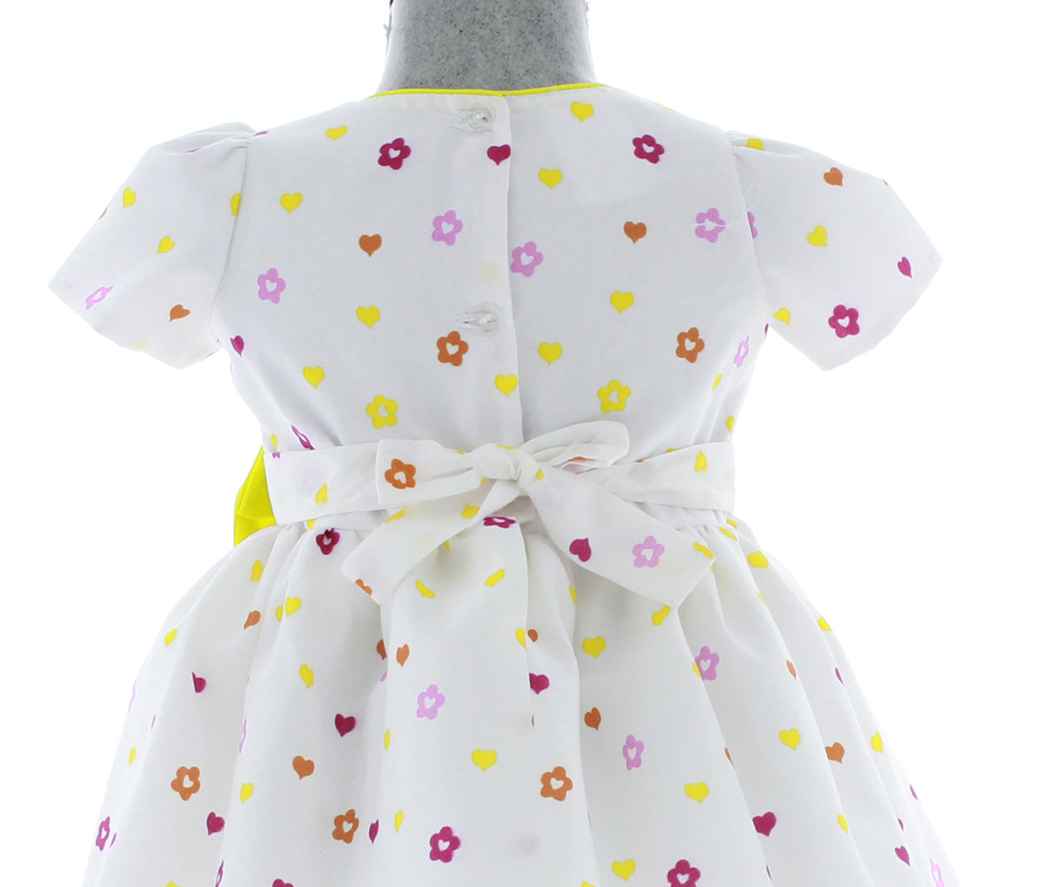 Vestido Blanco para Niña Bebe 3402 1 a 5 años