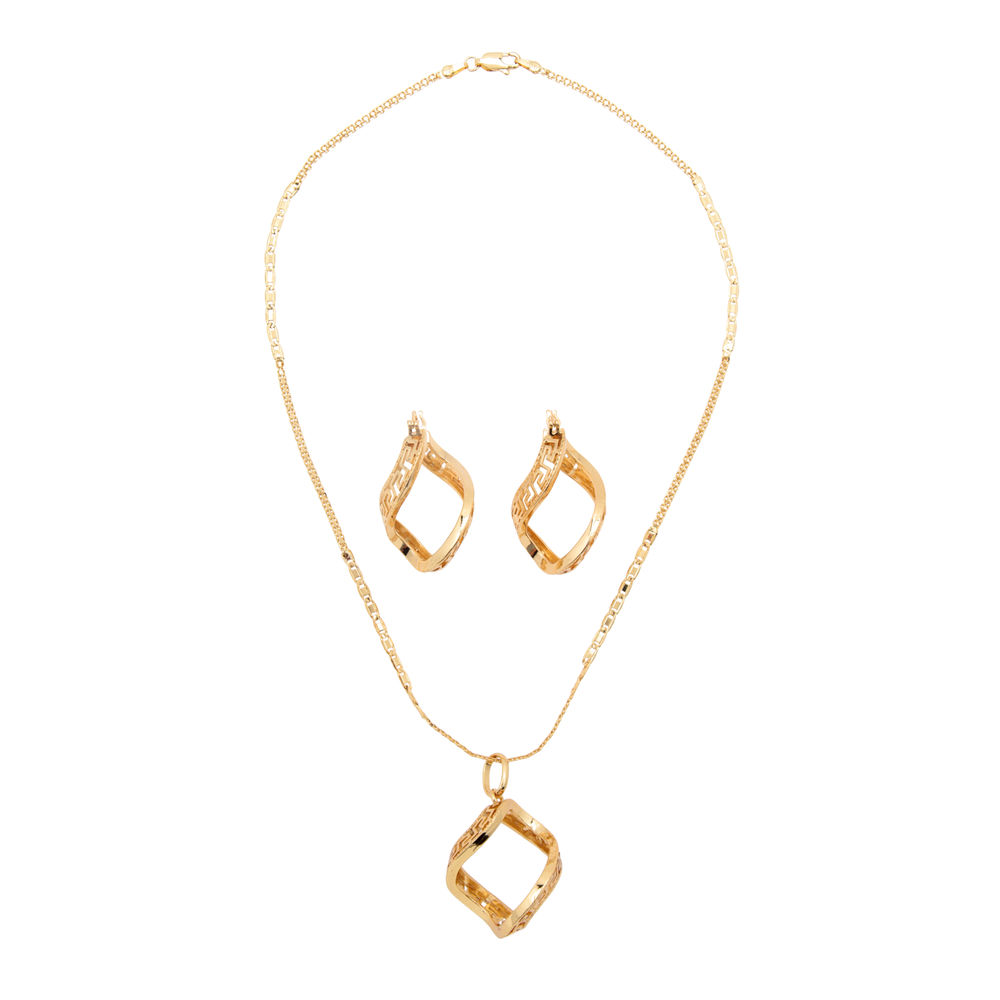 Juego para Dama "FENICIO" chapado en color oro