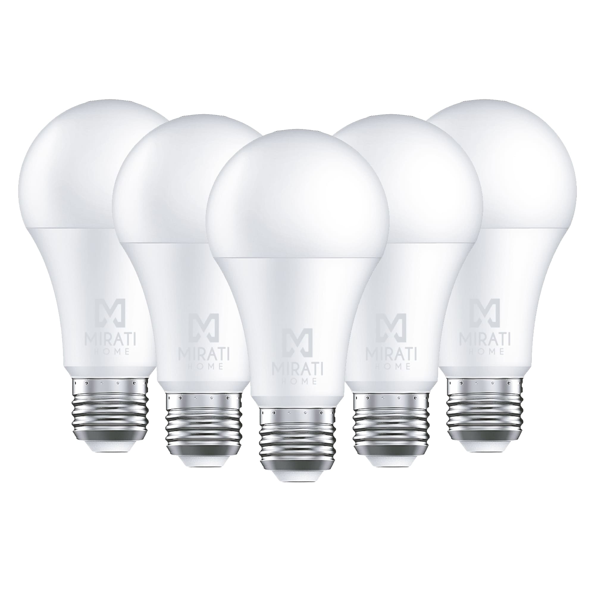 5 Pack - Foco Smart LED de 10 W, Mirati Home MFW1, Luz Blanca, compatible con Alexa y Google Assistant