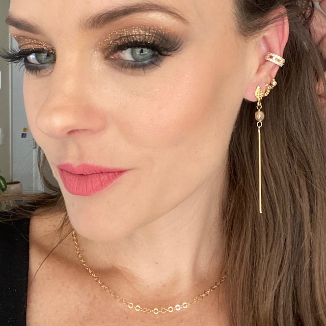 Aretes Delicado Hilo- Baño de oro- Aretes dorados- Aretes largos