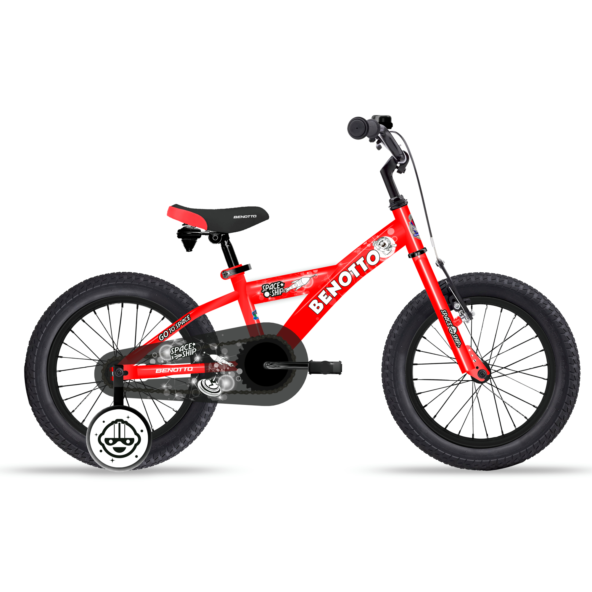 Bicicleta BENOTTO Cross BUILD MY BIKE R16 Acero 1V. Rojo Niño