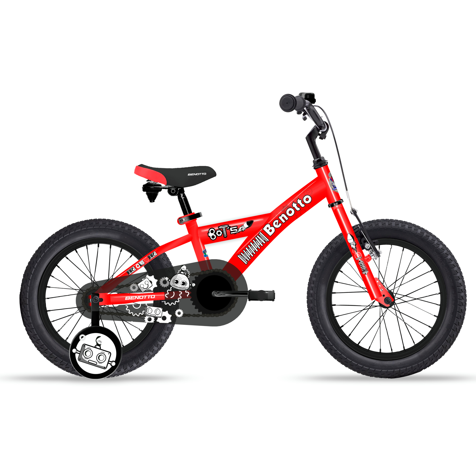 Bicicleta BENOTTO Cross BUILD MY BIKE R16 Acero 1V. Rojo Niño