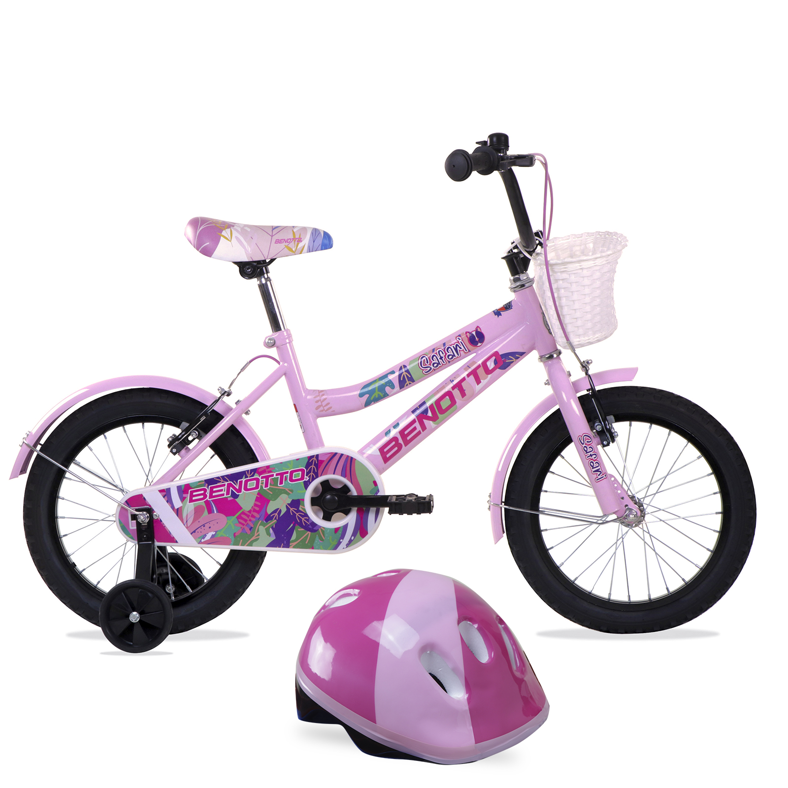 Bicicleta BENOTTO Infantil SAFARI R16 Acero 1V.Rosa Ni a