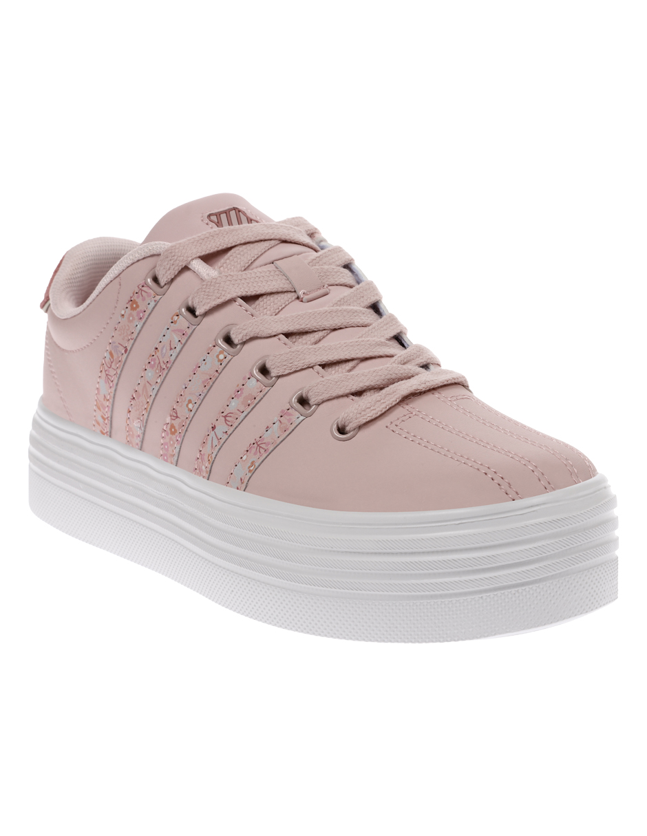 Tenis Rosas Court Pro Plataforma K-SWISS para Mujer