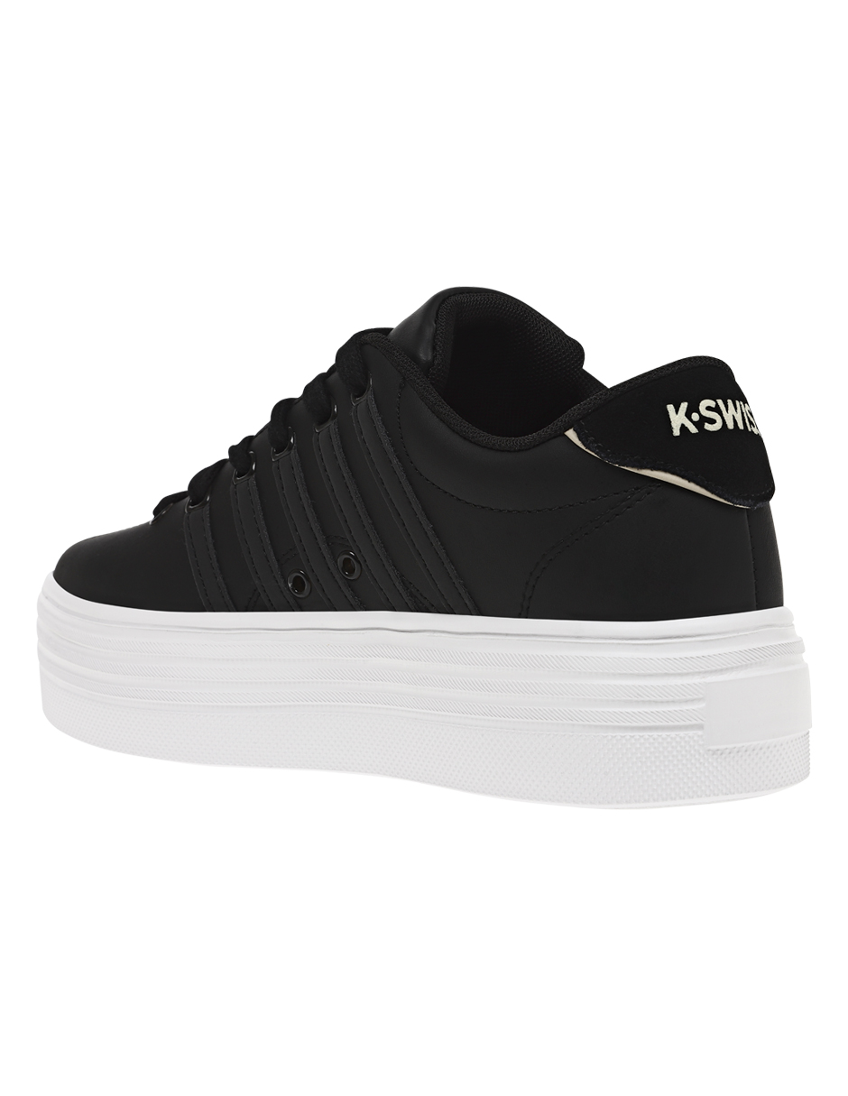 Tenis Negros Court Pro Plataforma K-SWISS para Mujer