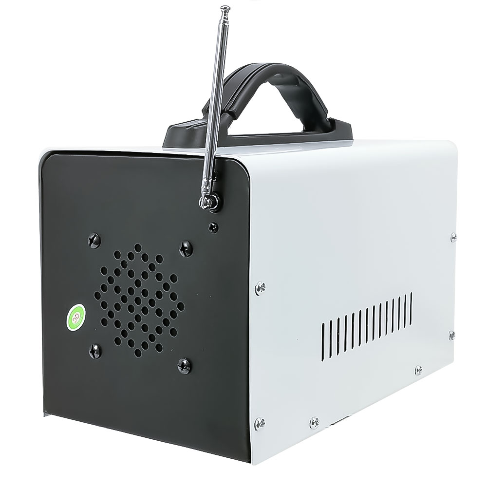 Sistema Solar Generador de Energia para Equipos Eléctricos con Sistema de Audio MP3 y FM  Integrado Entrada USB y Salida 12 V es Compacto Ideal para Camping  / Master / MP-SPS1207F