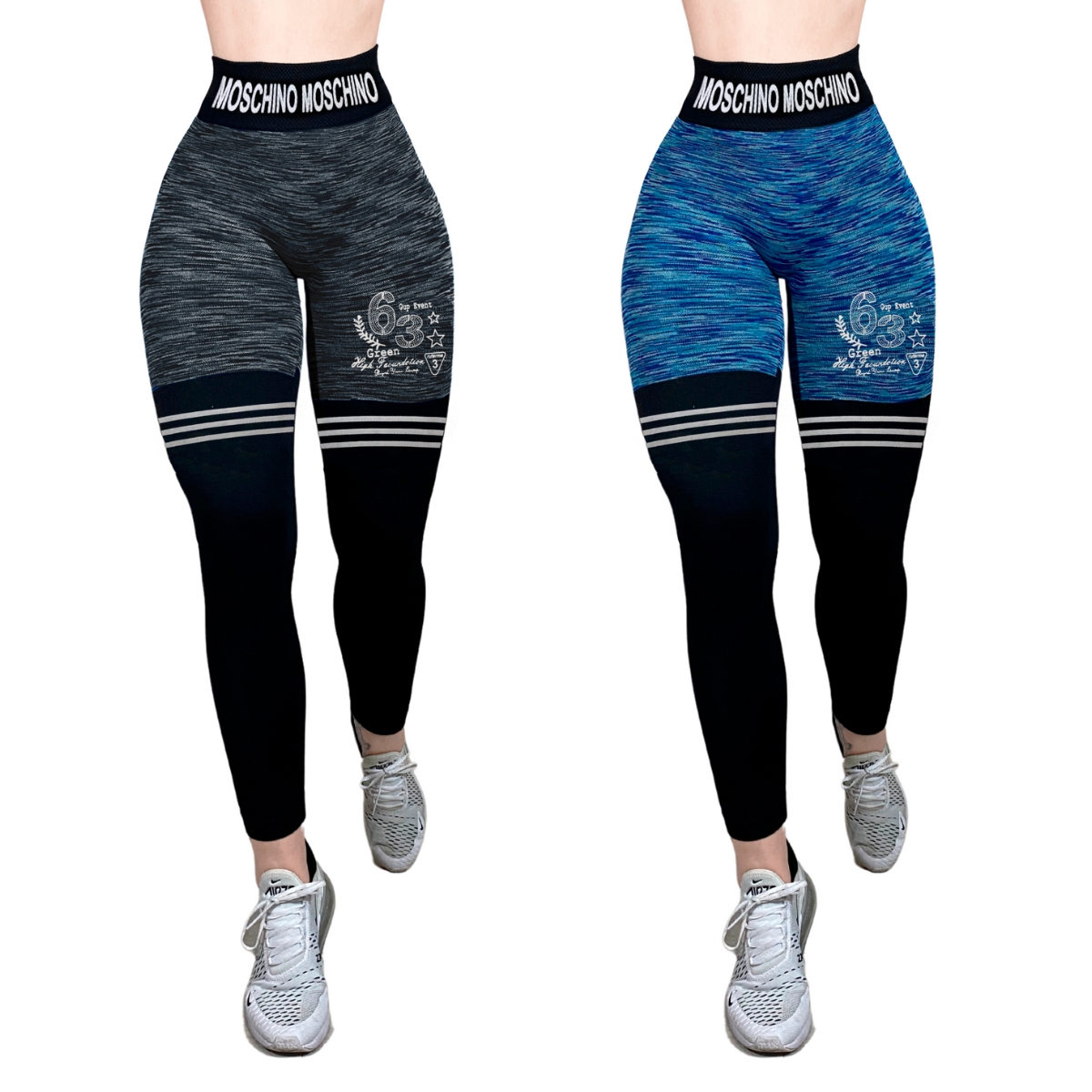 Pack de 2 Leggins Afelpado Deporte Lycra Mallones Diseño Gym Térmico