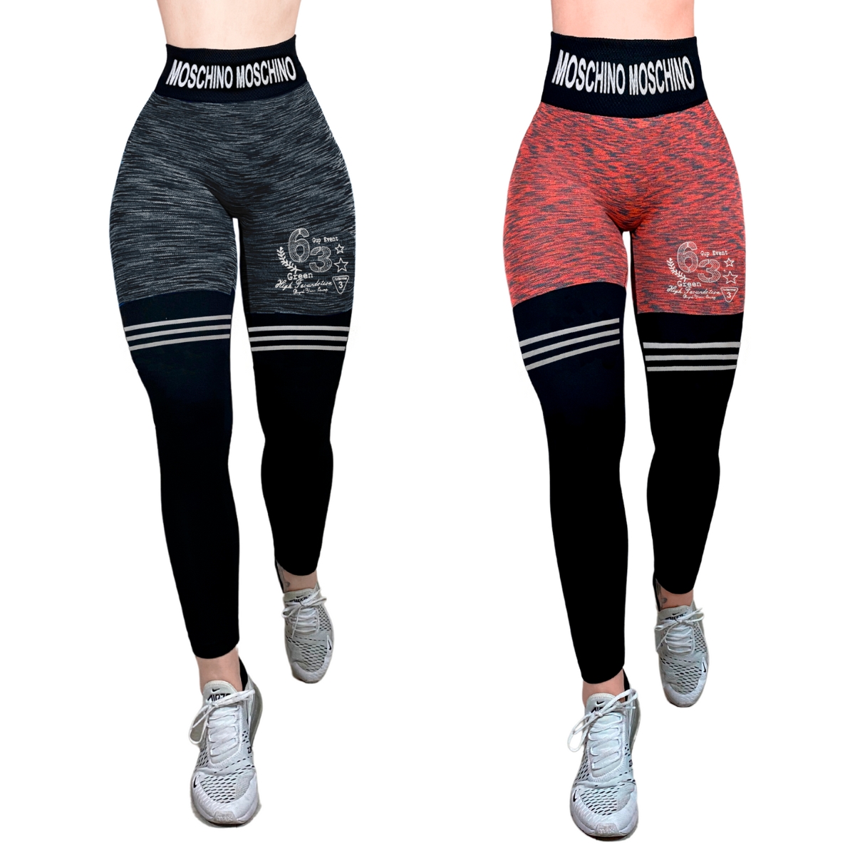 Pack de 2 Leggins Afelpado Deporte Lycra Mallones Diseño Gym Térmico