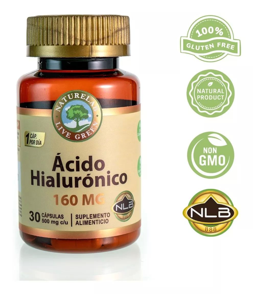 Acido Hialurónico - Corrige Arrugas - 30 Cápsulas- Naturelab Sin Sabor