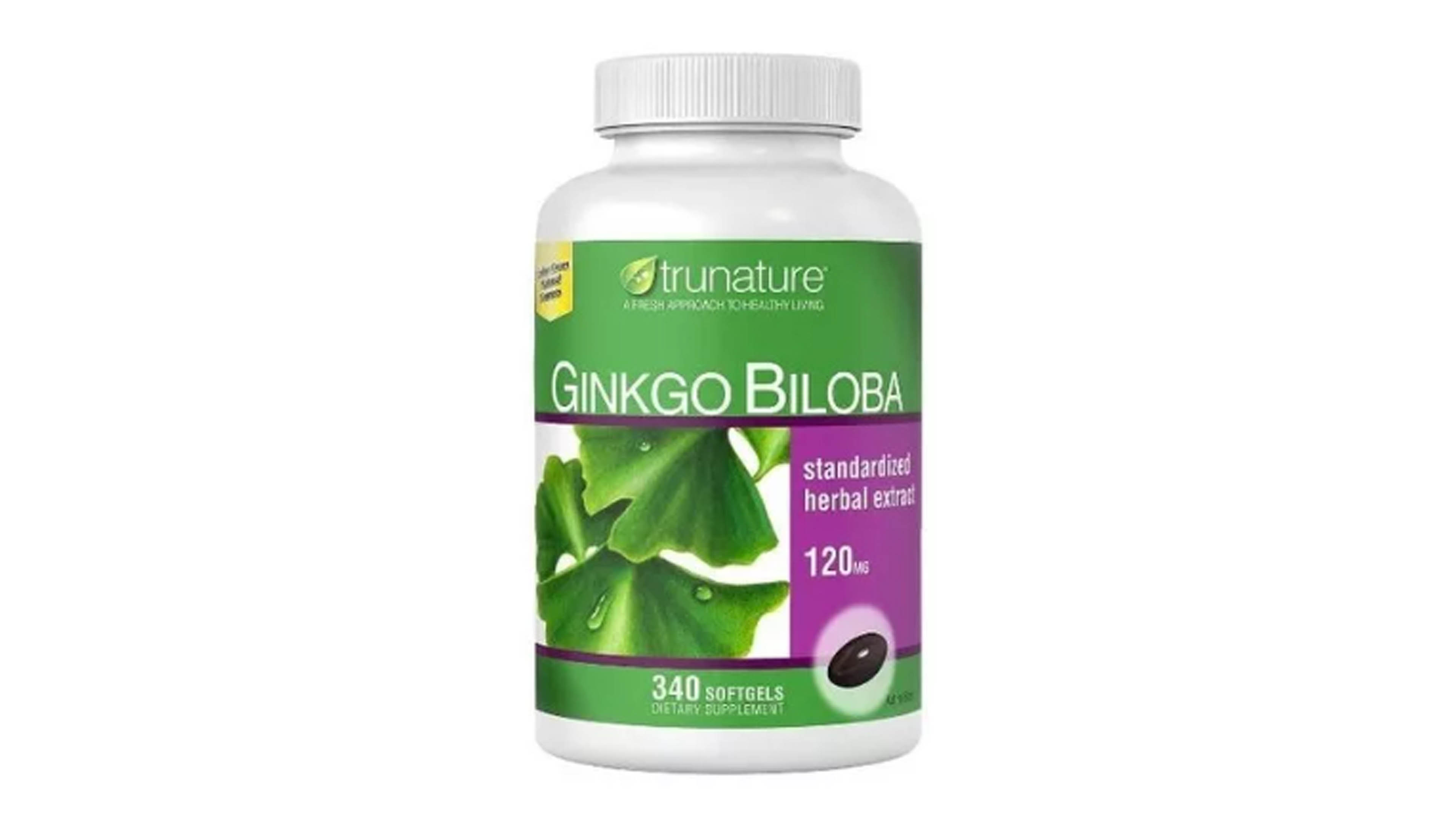 Ginkgo Biloba 120 Mg 340 Caps Ayuda Memoria Reduce Fatiga Trunature