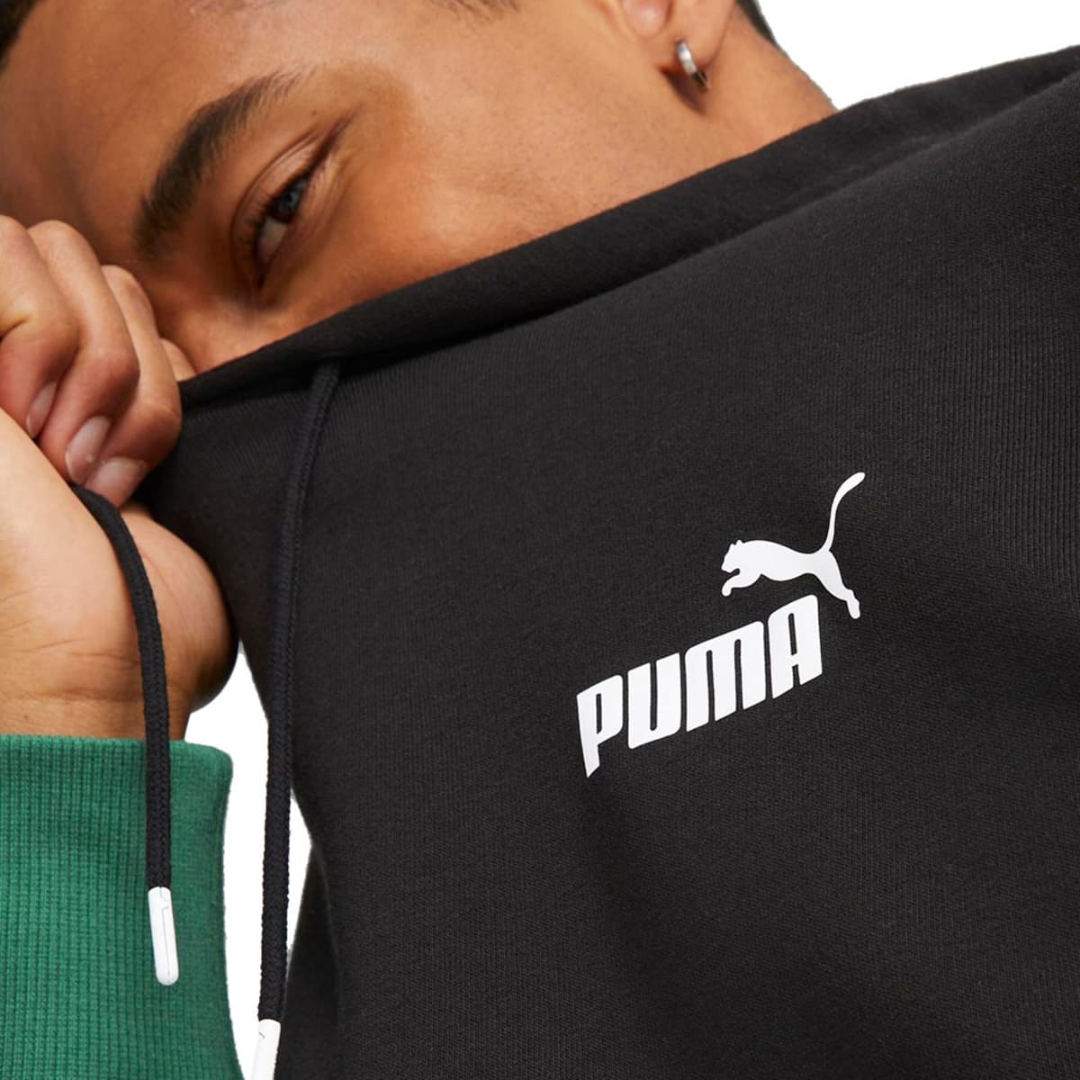 Sudadera Puma Power Cat 8637 Verde Original