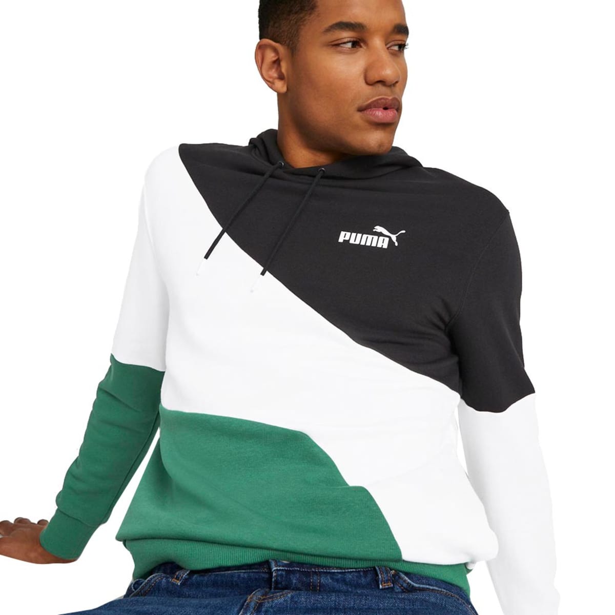 Sudadera Puma Power Cat 8637 Verde Original