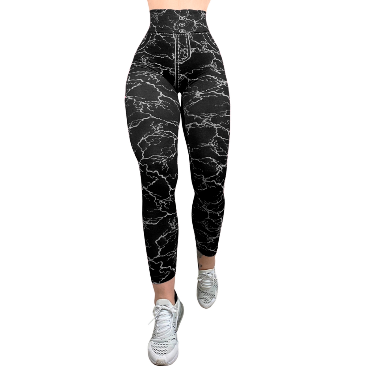 Pack 3 Mallones Lycra Leggins Mujer Casual Mayon Malla Alto