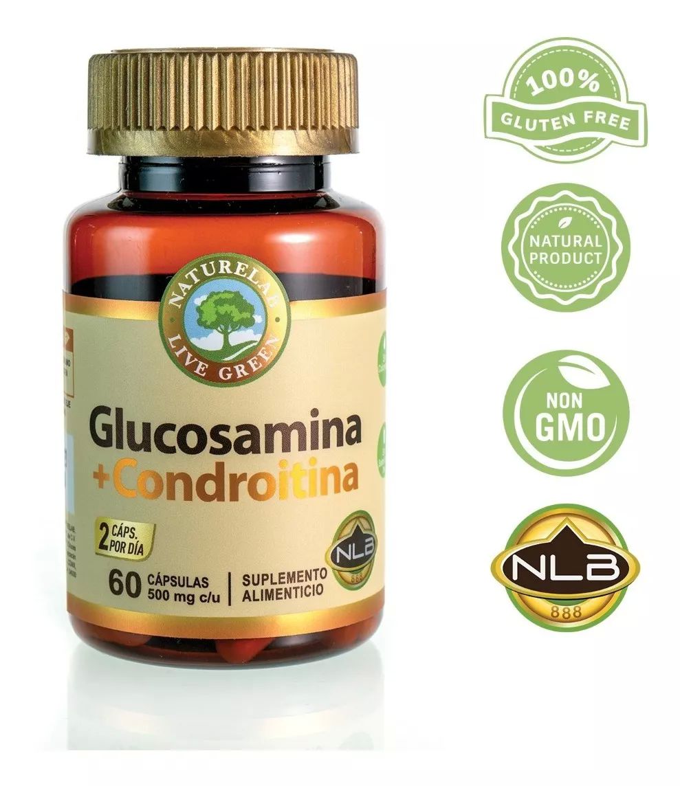 Glucosamina + Condroitina - 60 Cápsulas - Naturelab Sin Sabor