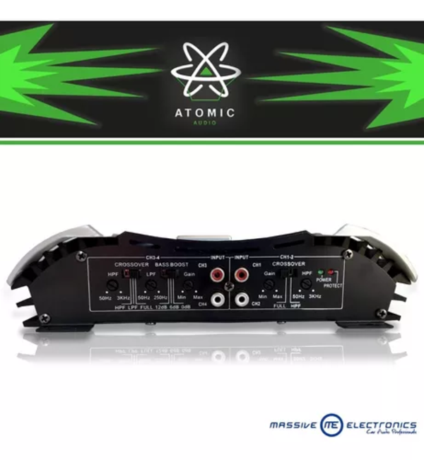Amplificador Atomic Krypton 4 2600 W 4 Canales Clase Ab
