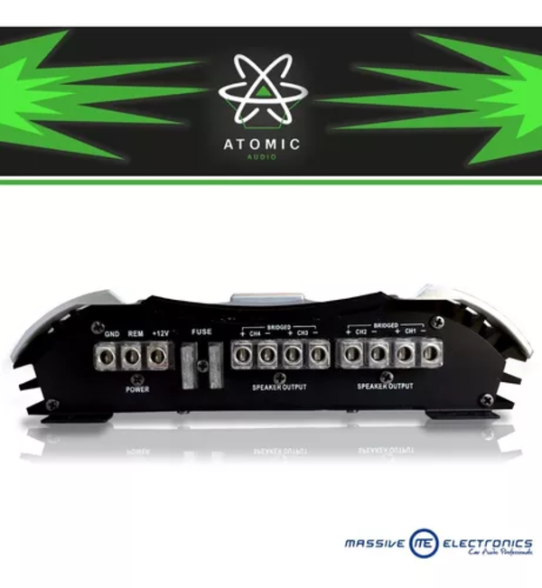 Amplificador Atomic Krypton 4 2600 W 4 Canales Clase Ab