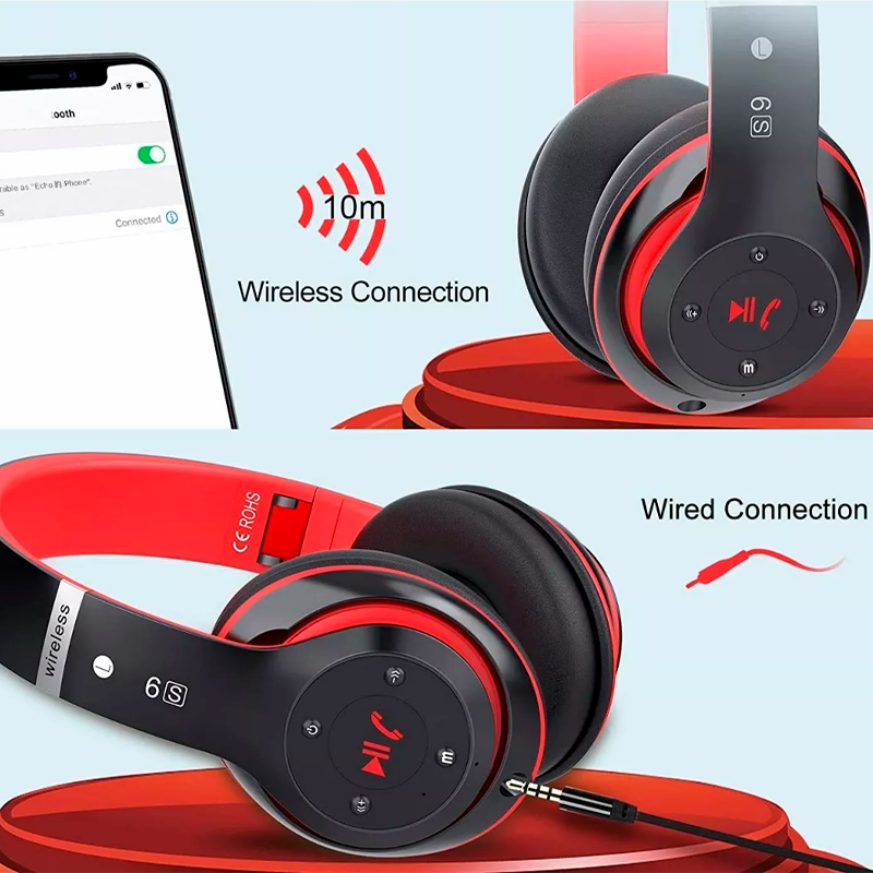 Audifonos Inalámbrico Estilo Diadema Bluetooth Y Con Cable Mic