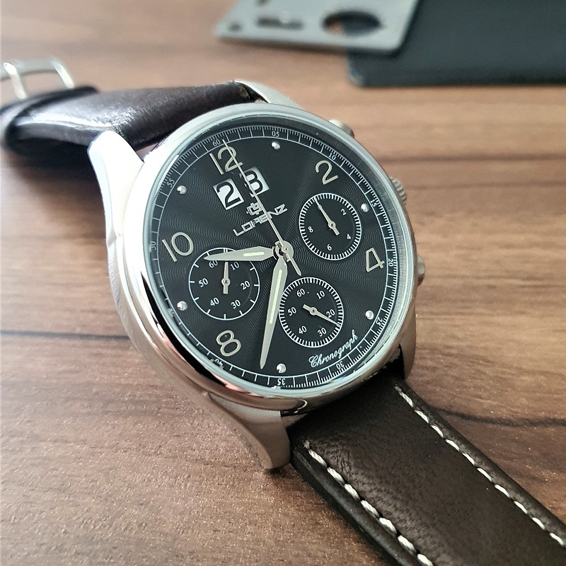 Reloj Lorenz - 1934 Cronógrafo - Caballero - Acero 316 L - 42mm - Italy
