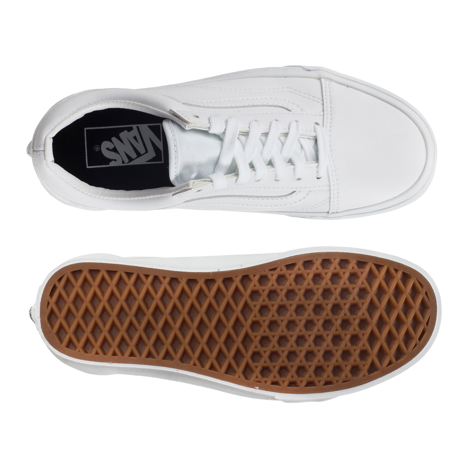 Tenis Vans Old Skool - 38G1ODJ - Blanco - Unisex 