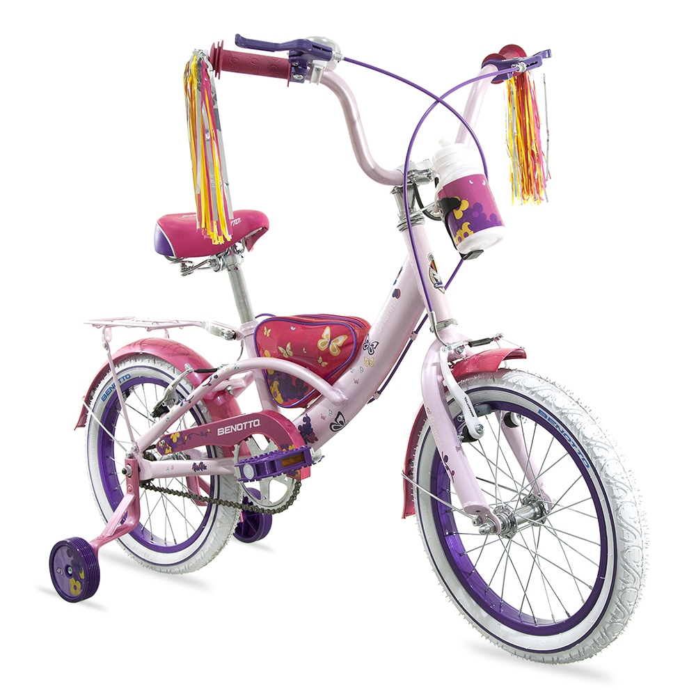 Bicicleta BENOTTO City BRIANNA R16 Acero 1V. Palo de Rosa Niña