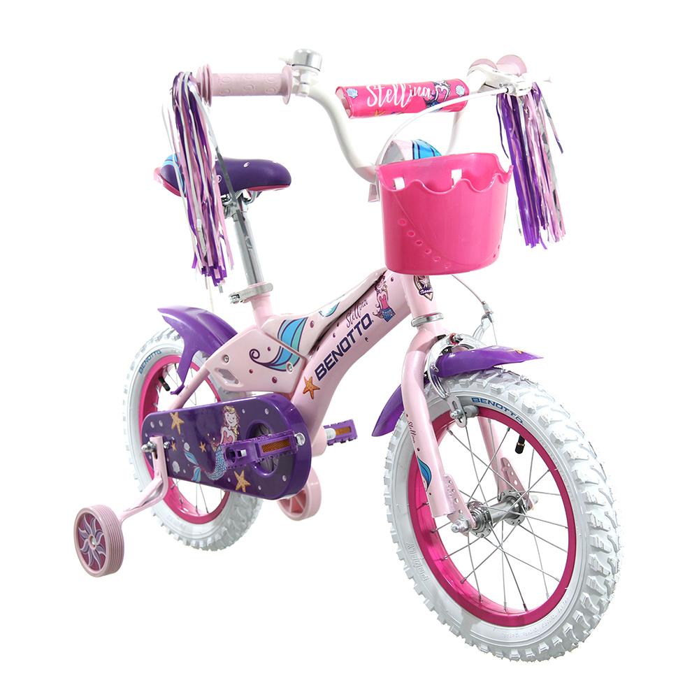 Bicicleta BENOTTO Infantil STELLINA R14 Acero 1V. Blanco Niña