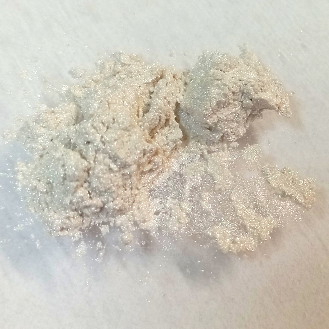 Colorante mica polvo para jabonería y cosmética blanco perlado 20 gr.