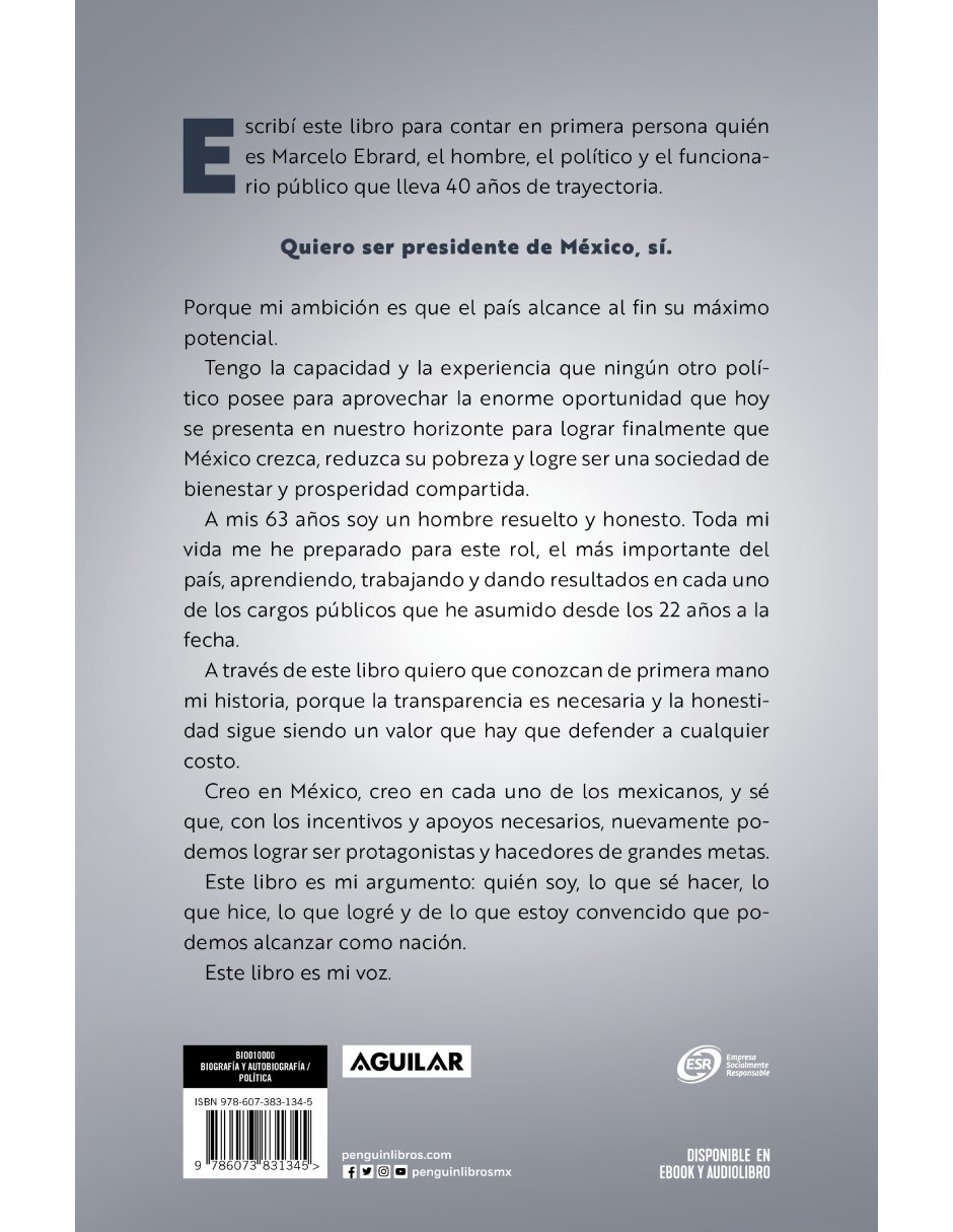 El camino de México libro de Marcelo Ebrard