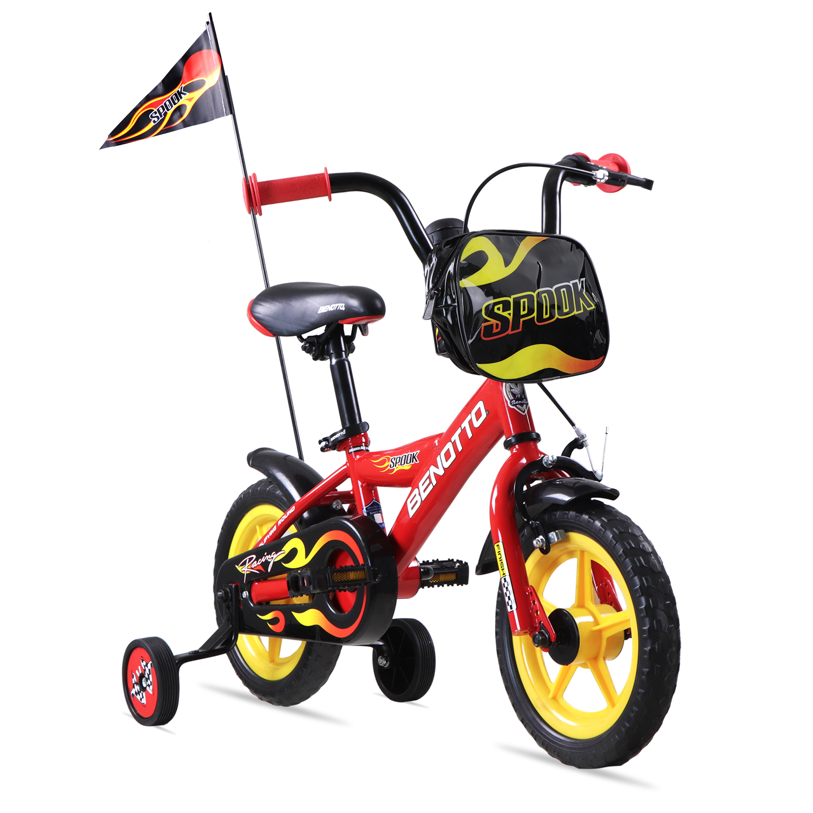 Bicicleta BENOTTO Infantil SPOOK R12Acero 1V.  Rojo  Niño