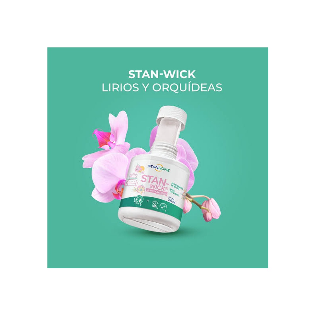 Stanhome Stan Wick Aromatizante lirios y Orquideas 250 Ml . 