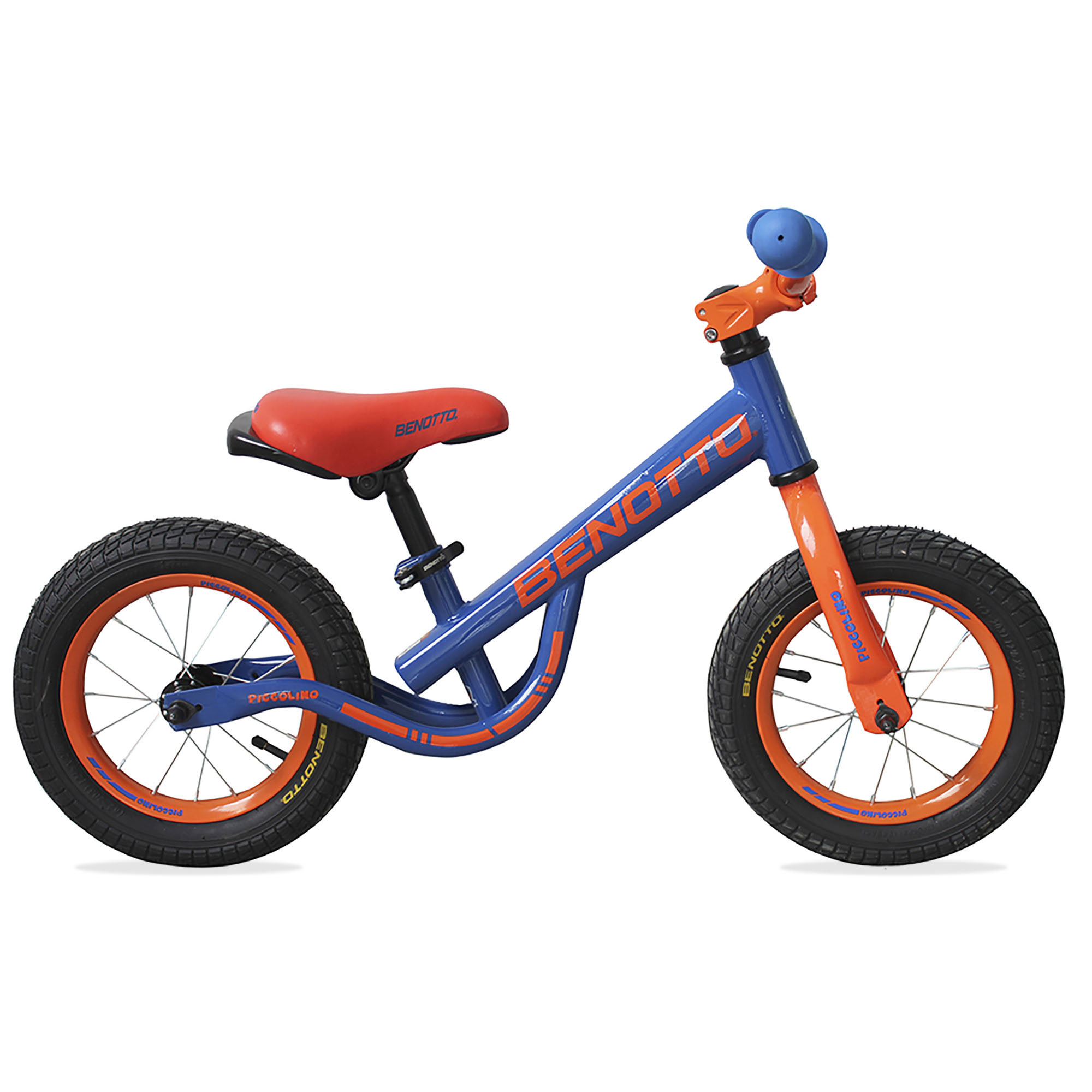 Bicicleta BENOTTO Infantil PICCOLINO R12 Acero Entrenadora Azul/Naranja Niño