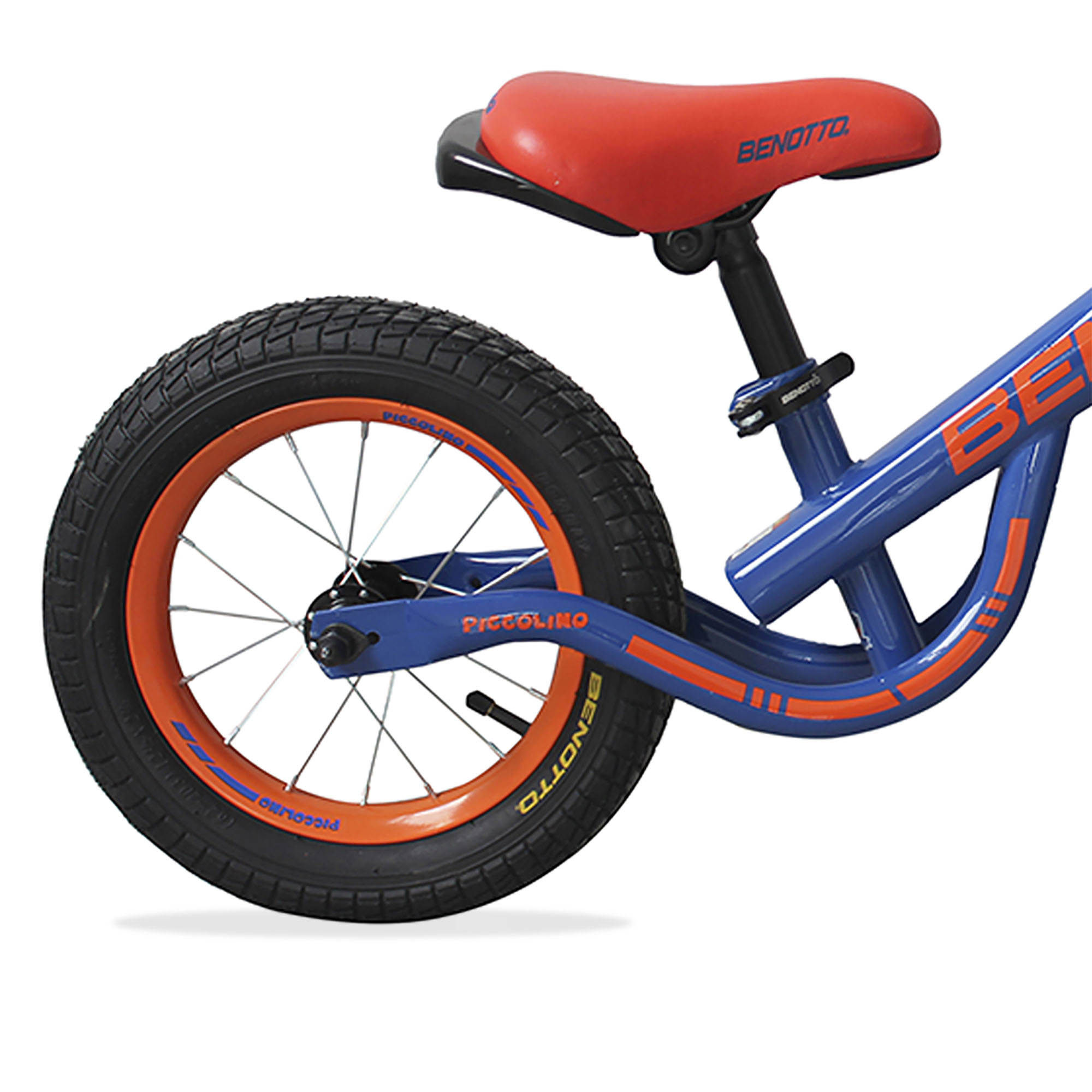 Bicicleta BENOTTO Infantil PICCOLINO R12 Acero Entrenadora Azul/Naranja Niño