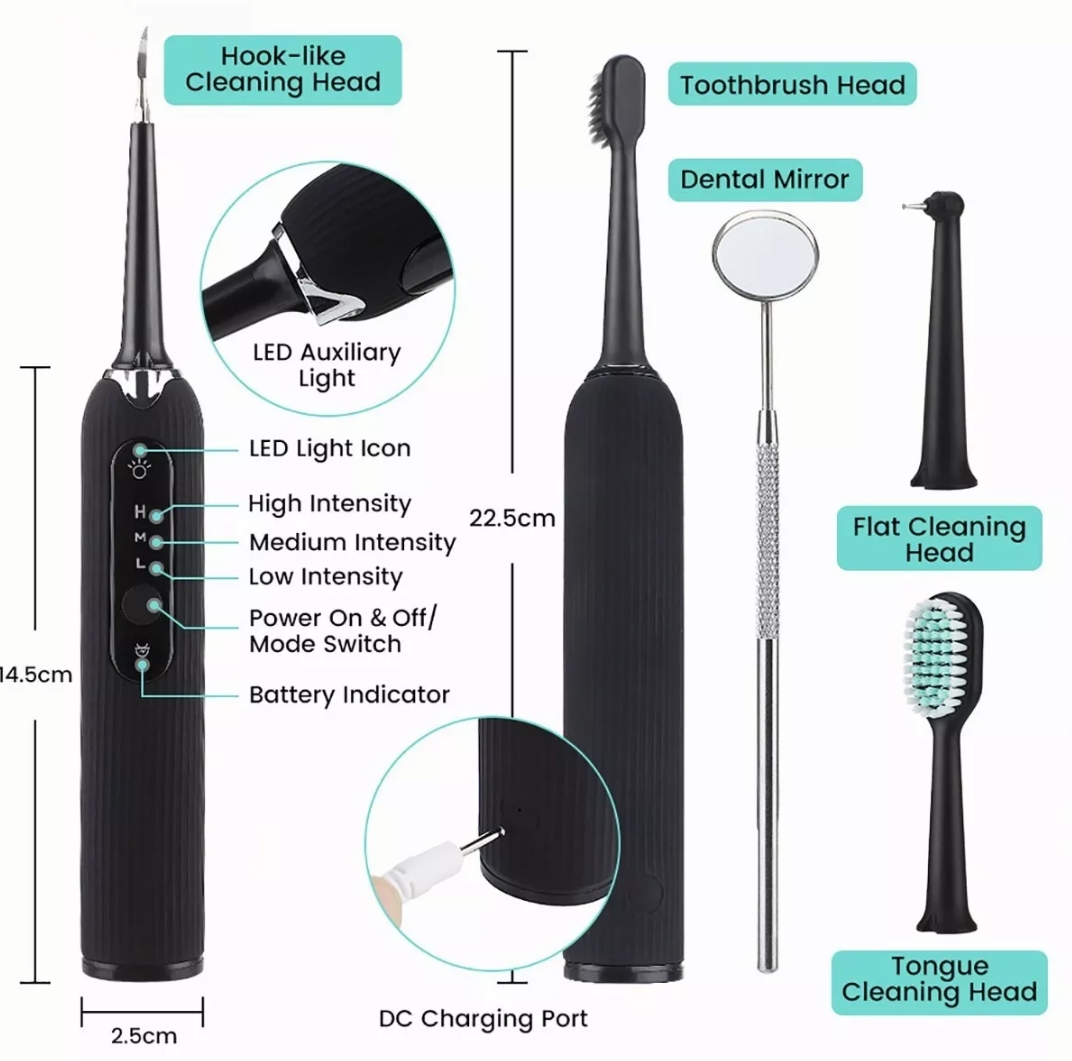 Removedor De Cálculos Dentales Eléctrico Raspador De Sarro.