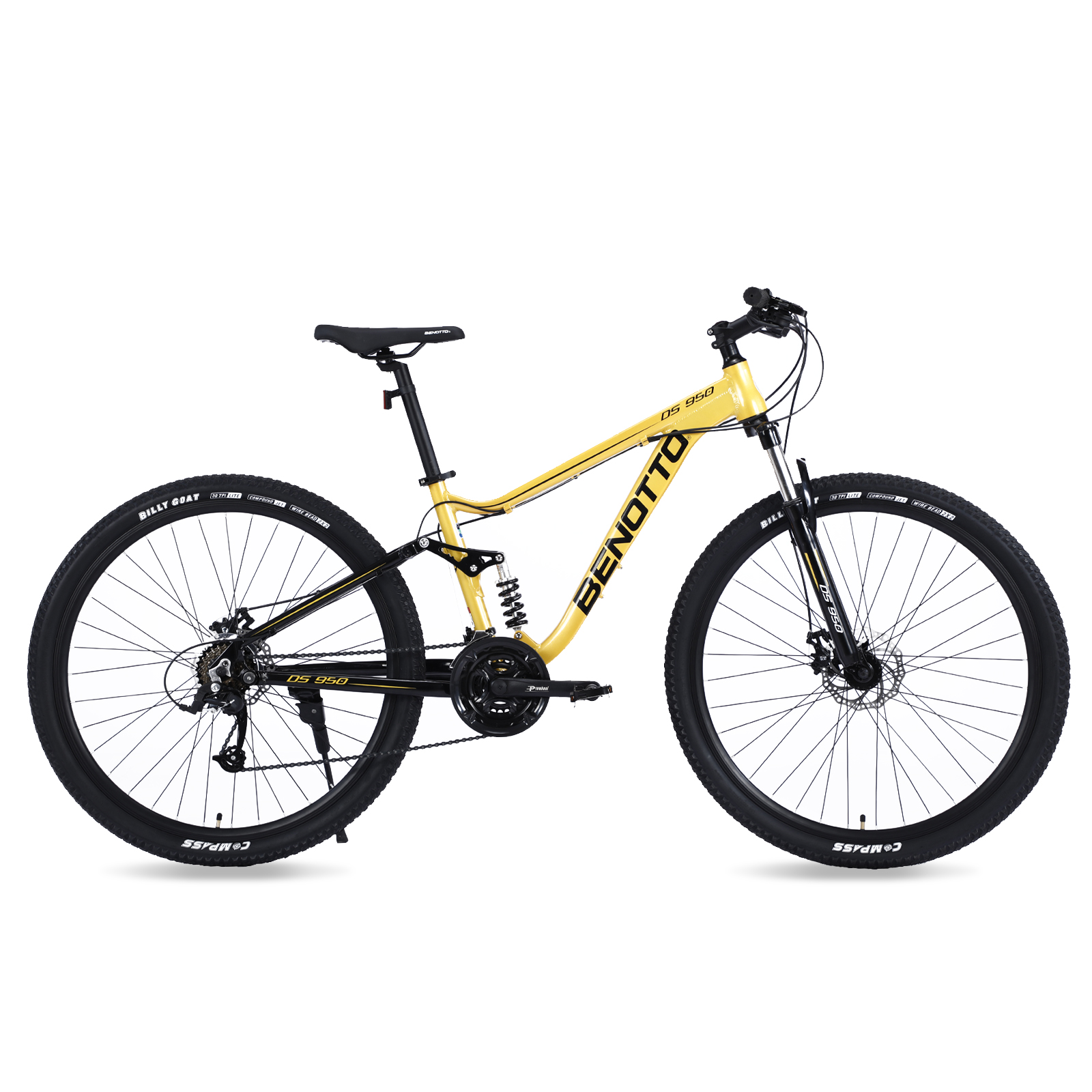Bicicleta BENOTTO Montaña DS-950 R29 Aluminio 24V. Amarillo Hombre