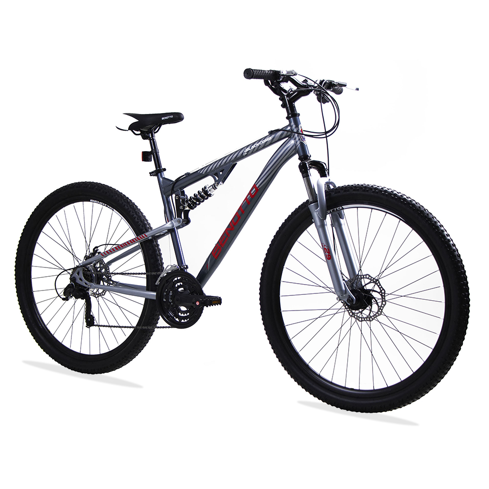 Bicicleta BENOTTO Montaña BLACKCOMB R29 Acero 21V. Gris Oscuro/Gris Azulado Hombre