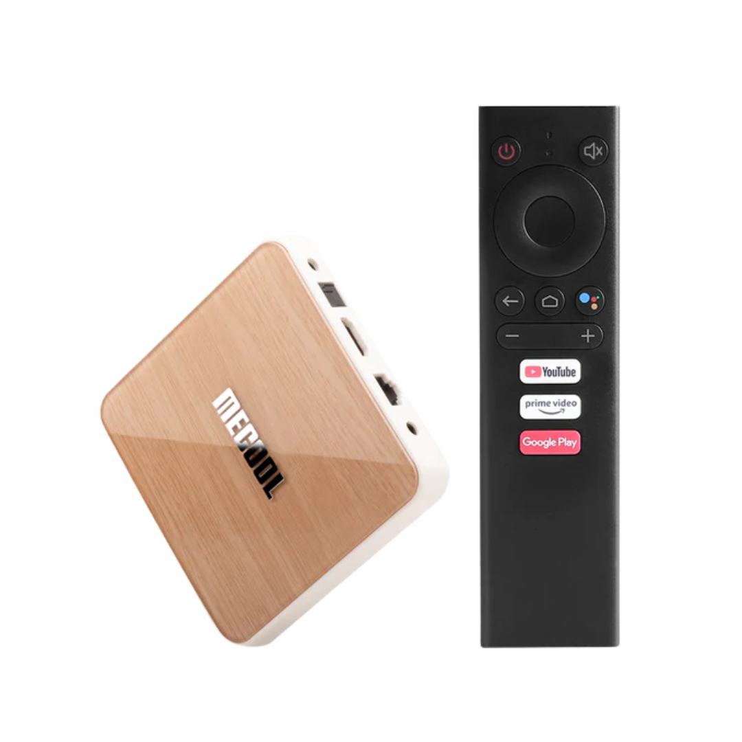 KM6 Deluxe Android TV Box Prime Video certificada por Google y Chromecast