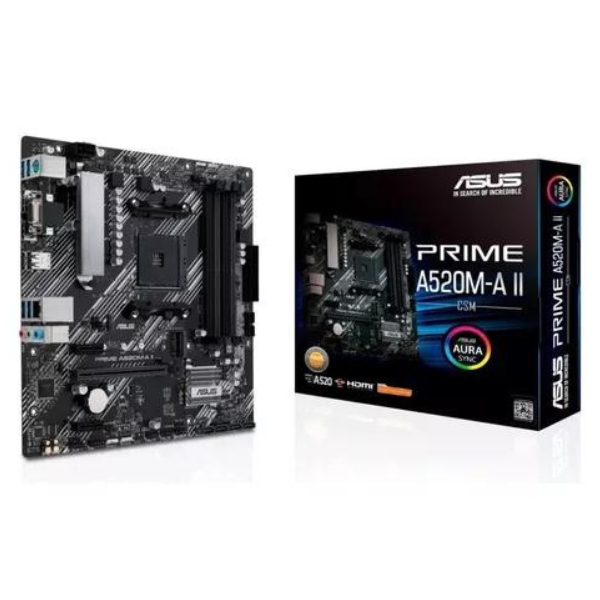 Tarjeta Madre Asus Prime A520m-a Ii Csm Amd Am4 Ddr4 Atx