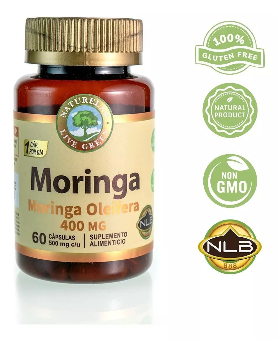 Moringa Oleifera Antidiabética- 60 Cápsulas 400mg- Naturelab Sin Sabor