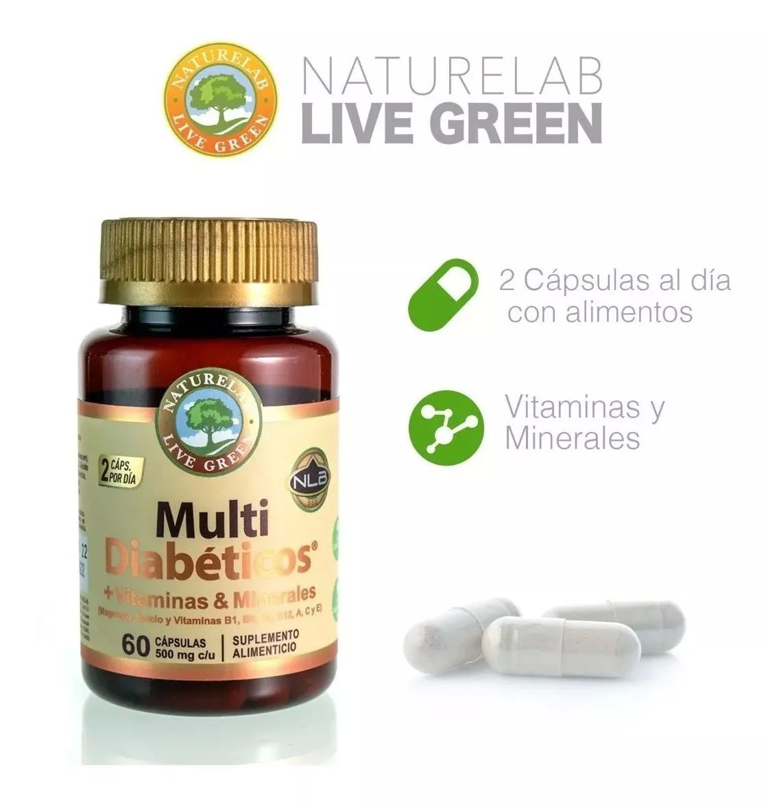 Multi Diabéticos + Vitaminas & Minerales - Naturelab