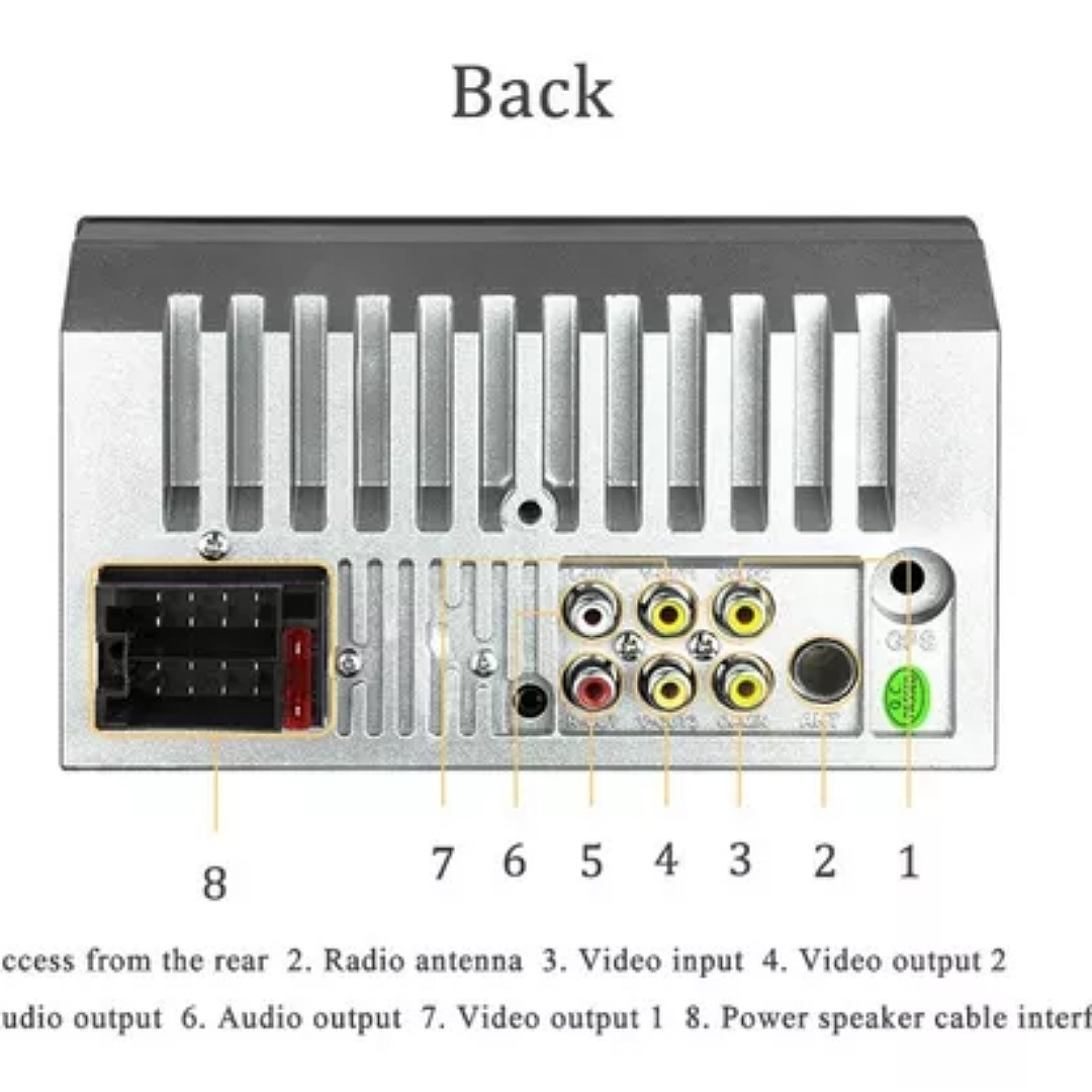 Auto Estéreo Táctil Bluetooth Mirrorlink Usb Fm Aux Cámara