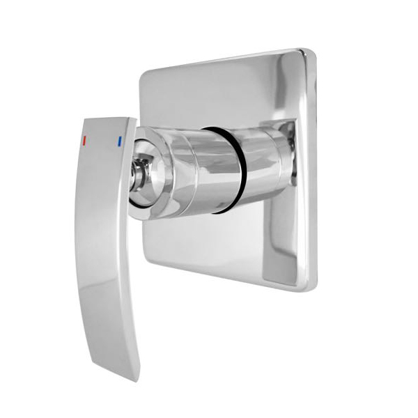 Llave Monomando para Regadera de Baño Cromo Brillante