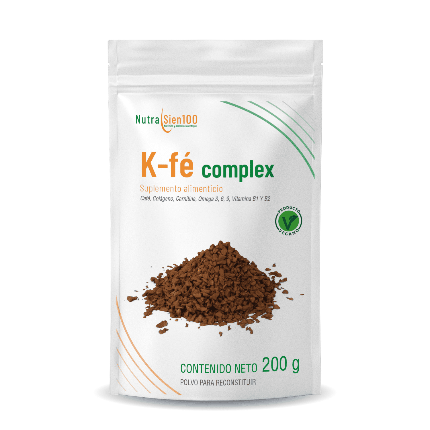 Nutrasien100 Café Keto Coffee Termogénico Sin Azúcar L-carnitina 20 Porciones